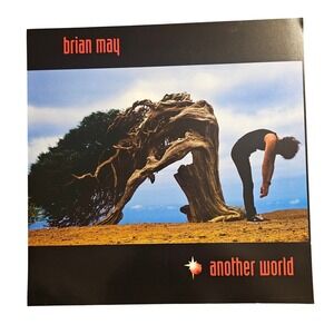 Brian May Another World 12x12 Double Sided Album Flat Promo Poster 1998 Rock